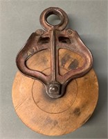 Primitive Barn Pulley Marked A21