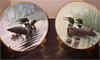 Loon Collector Plates by Don Li-Leger & Brackets