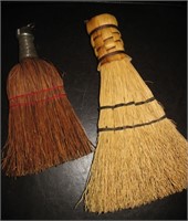 Vtg Small Straw Hand Brooms /Brushes