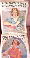 2 1930's Vintage Saturday Evening Post Magazines