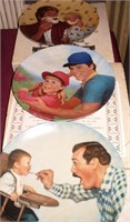 3 Betsy Bradley 'A Fathers Love' Collectors Plates