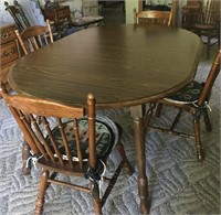 8 Foot Dining Room Table & 4 Chairs