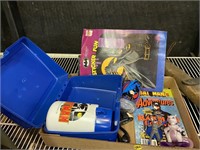 batman lunch box w/ thermas, toothbrush holder