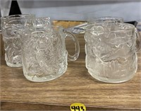 McDonald batman glass cups