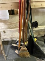 brooms, mop, brushes,