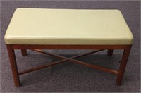 36" Long Padded Bench Wood Legs