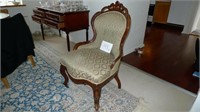Victoriansk stol i mahogni MOMSFRI