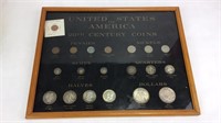 USA  Framed 20th Century Coins