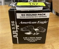 5.56x45 MM NATO 55 FMJ CLIPPED 90 ROUNDS