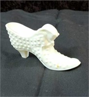 Fenton white hobnail shoe