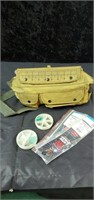Vintage tackle bag and contents