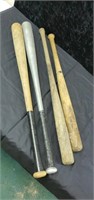 4 good ole baseball bats