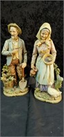 Home interior old folk pair approx 14 inches tall