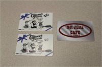 **FSCCF** (2) $10 Carbone's Pizzeria Gift Cards &