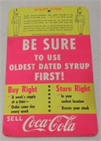 Vintage Coca-Cola Syrup Quality Guard Store