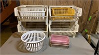 Lot of organizer baskets, various sizes