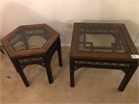 2 Asian Style Side Tables