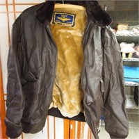 Leather Navy Jacket