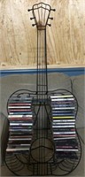 Large Metal Guitar Rack And Contents