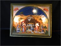 1950s Christmas Nativity Light Up