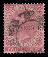 Malaya Selengor Stamps #11 Used Error - SELANGCR