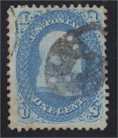 US Stamps #63 Used Fancy Cancel Padlock West Merid
