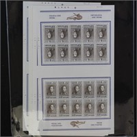 Belgium Stamps #B883-B891 Mint NH Sheet CV $130