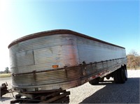1948 32ft. Open Bed Stainless Steel Semi Trailer