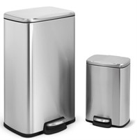 Innovaze Stainless Steam Trash Can Set