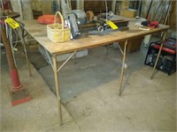 Steel Table with plywood