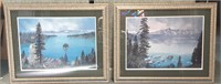 Pair of Signed Linda DeCurtis Lake Tahoe Pictures