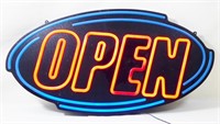 35" Lighted "OPEN" Sign, Works
