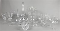 20 Piece Crystal and Glass Entertainment