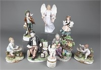 8 Piece Figurines Including Lefton and others