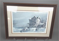 Framed and Signed "Winter Light" by Robert Fabe
