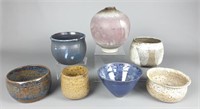 7 Piece Pottery Bowl / Vase Collection