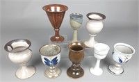 8 Piece Assorted Pottery Cups