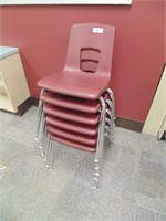 (6) School 26"T Chairs from Room #502
