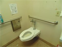 (2) Sinks, (2) Toilets, Railing, & (2) Mirrors