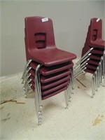 (6) School Desk 26"T Chairs from Room #506