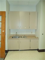 Upper & Lower Cabinets + Sink (~66"L)