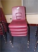 (6) 12 Inch Stackable Chairs