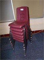 (6) 12 Inch Stackable Chairs