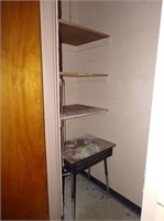 Desk & Wooden Shelves & Rug