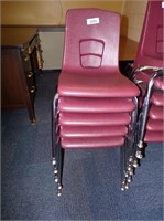 (5) 15 Inch Stackable Chairs