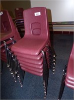 (6) 12 Inch Stackable Chairs