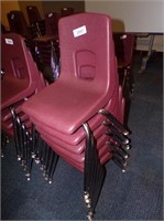 (6) 12 Inch Stackable Chairs