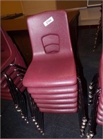 (6) 12 Inch Stackable Chairs