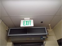 (2) Exit Signs & Clock