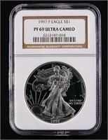 1997-P $1 Silver Eagle PF69 Ultra Cameo NGC PR69